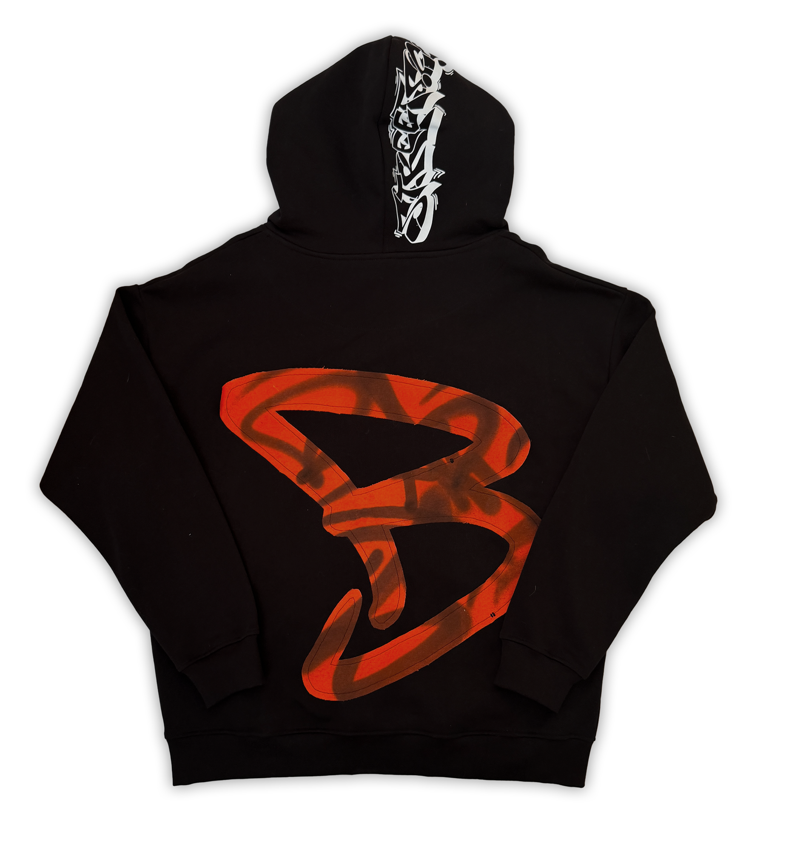 ORANGE B HOODIE.